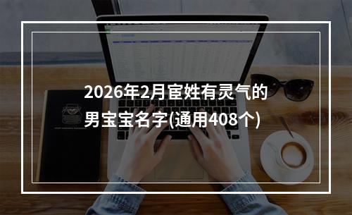 2026年2月宦姓有灵气的男宝宝名字(通用408个)
