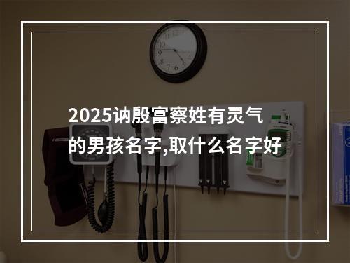 2025讷殷富察姓有灵气的男孩名字,取什么名字好