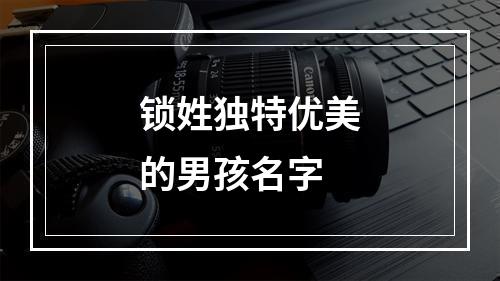 锁姓独特优美的男孩名字