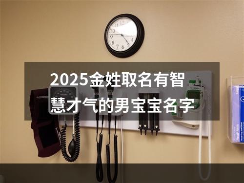 2025金姓取名有智慧才气的男宝宝名字
