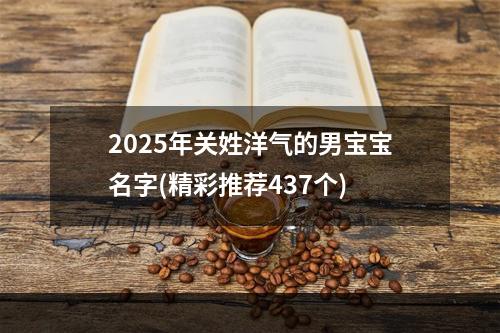 2025年关姓洋气的男宝宝名字(精彩推荐437个)