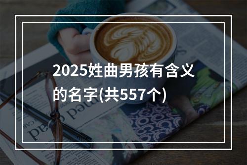 2025姓曲男孩有含义的名字(共557个)