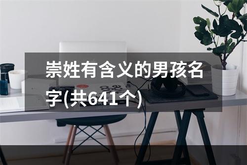 崇姓有含义的男孩名字(共641个)