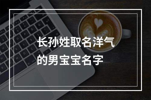 长孙姓取名洋气的男宝宝名字