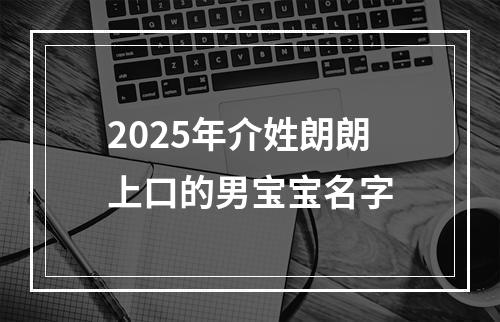 2025年介姓朗朗上口的男宝宝名字