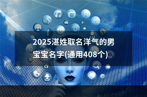 2025湛姓取名洋气的男宝宝名字(通用408个)