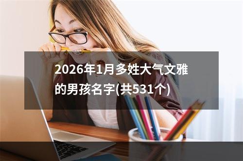 2026年1月多姓大气文雅的男孩名字(共531个)