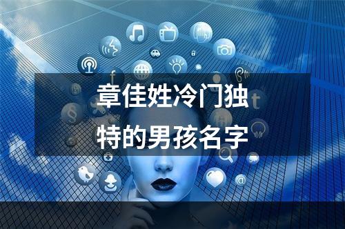 章佳姓冷门独特的男孩名字