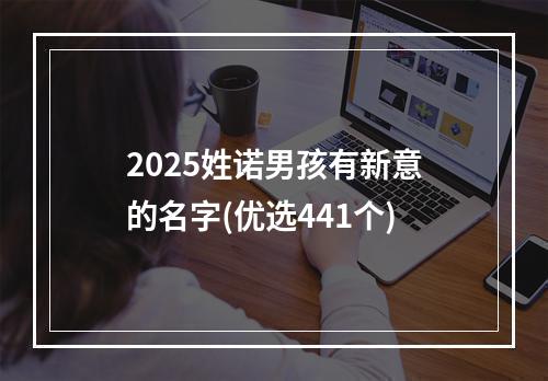 2025姓诺男孩有新意的名字(优选441个)