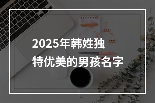 2025年韩姓独特优美的男孩名字