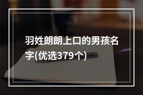 羽姓朗朗上口的男孩名字(优选379个)