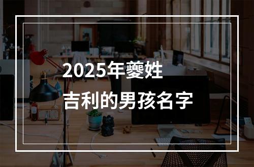 2025年夔姓吉利的男孩名字
