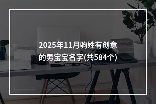 2025年11月驹姓有创意的男宝宝名字(共584个)