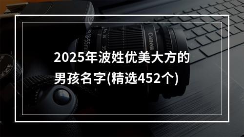 2025年波姓优美大方的男孩名字(精选452个)