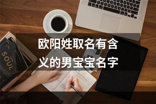 欧阳姓取名有含义的男宝宝名字