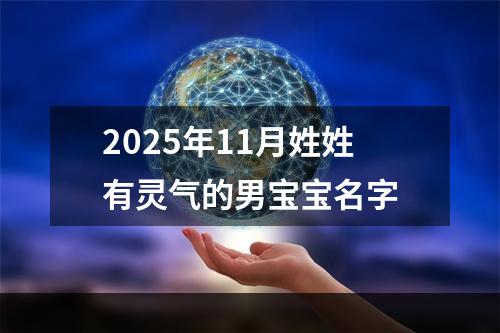 2025年11月姓姓有灵气的男宝宝名字