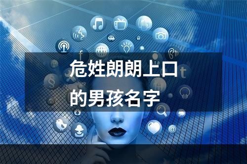 危姓朗朗上口的男孩名字