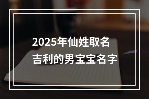 2025年仙姓取名吉利的男宝宝名字