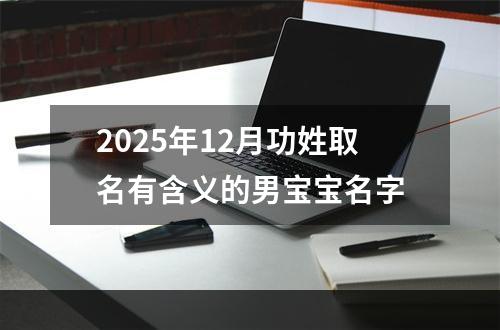 2025年12月功姓取名有含义的男宝宝名字