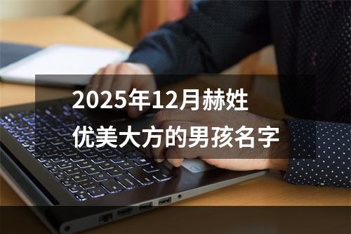 2025年12月赫姓优美大方的男孩名字