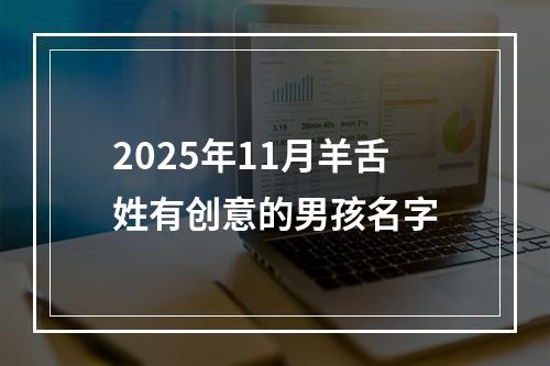 2025年11月羊舌姓有创意的男孩名字