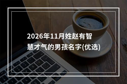 2026年11月姓赵有智慧才气的男孩名字(优选)