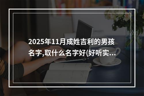 2025年11月成姓吉利的男孩名字,取什么名字好(好听实用)