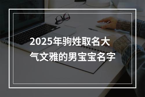 2025年驹姓取名大气文雅的男宝宝名字