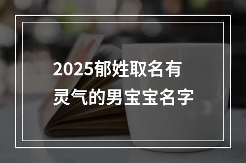 2025郁姓取名有灵气的男宝宝名字