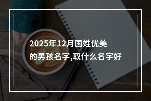 2025年12月国姓优美的男孩名字,取什么名字好