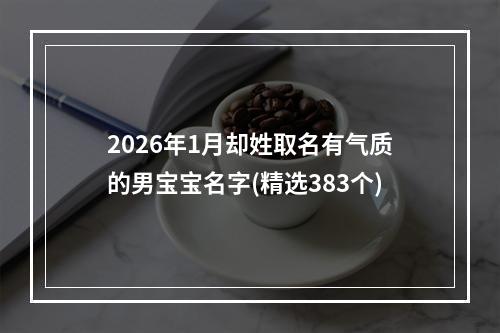 2026年1月却姓取名有气质的男宝宝名字(精选383个)