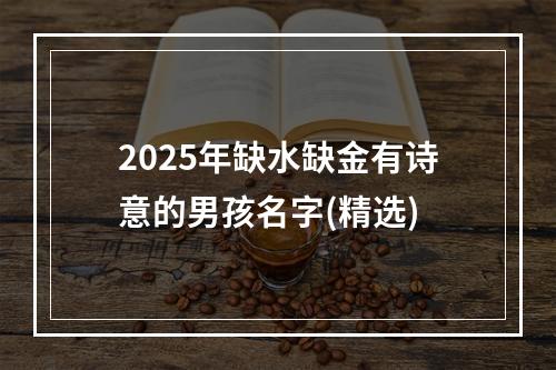 2025年缺水缺金有诗意的男孩名字(精选)