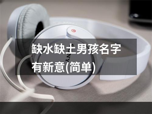 缺水缺土男孩名字有新意(简单)