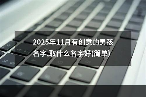 2025年11月有创意的男孩名字,取什么名字好(简单)