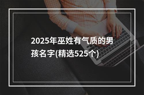 2025年巫姓有气质的男孩名字(精选525个)