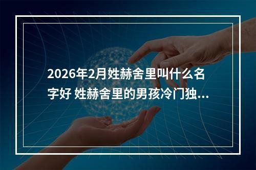 2026年2月姓赫舍里叫什么名字好 姓赫舍里的男孩冷门独特的名字