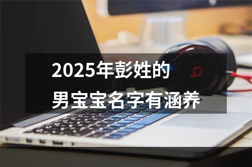 2025年彭姓的男宝宝名字有涵养