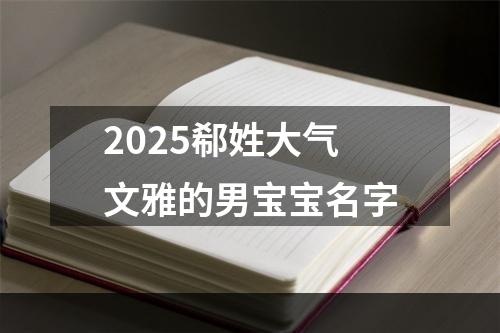 2025郗姓大气文雅的男宝宝名字