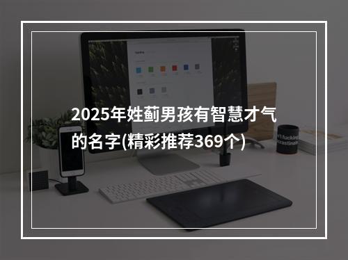 2025年姓蓟男孩有智慧才气的名字(精彩推荐369个)