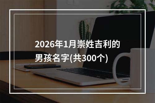 2026年1月崇姓吉利的男孩名字(共300个)