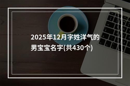 2025年12月字姓洋气的男宝宝名字(共430个)