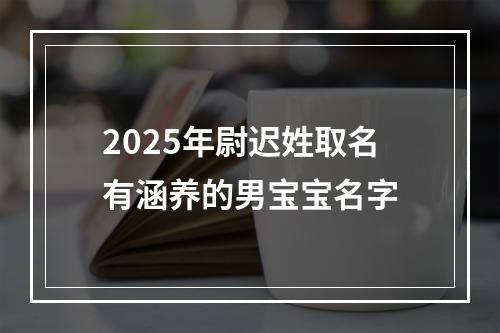 2025年尉迟姓取名有涵养的男宝宝名字