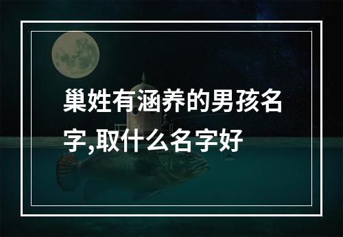 巢姓有涵养的男孩名字,取什么名字好