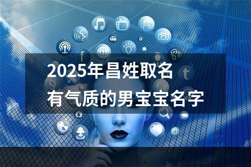 2025年昌姓取名有气质的男宝宝名字
