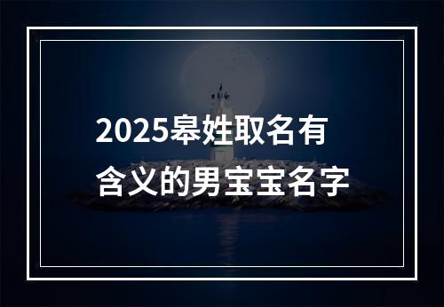 2025皋姓取名有含义的男宝宝名字