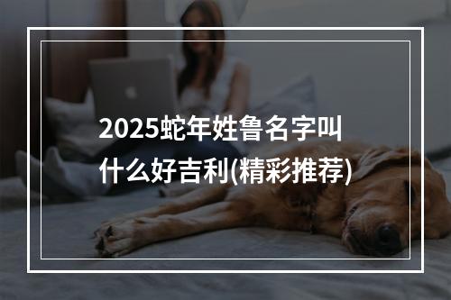 2025蛇年姓鲁名字叫什么好吉利(精彩推荐)