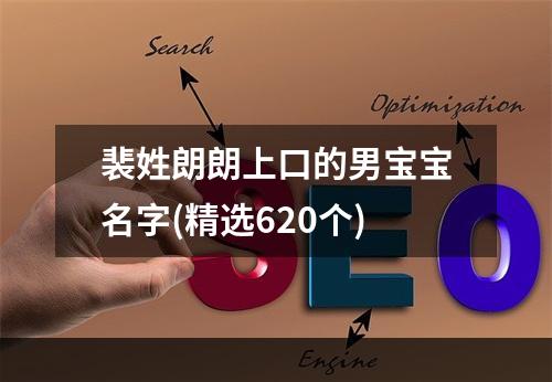 裴姓朗朗上口的男宝宝名字(精选620个)