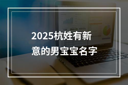 2025杭姓有新意的男宝宝名字