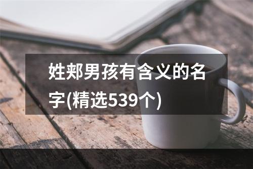 姓郏男孩有含义的名字(精选539个)