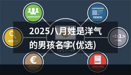 2025八月姓是洋气的男孩名字(优选)